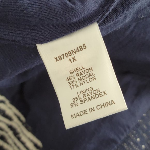 LEMON TART PLUS natalie open blazer blue Sz 1X - Picture 6 of 6